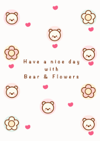 Little bear & flowers 65