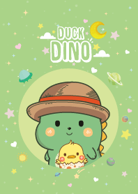 Dino&Duck Mini Cute Galaxy Lime