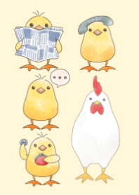 小鳥のきせかえ(ひよこ)