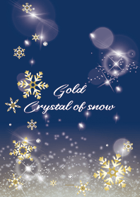 Gold : Lucky gold snow crystals