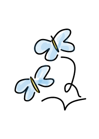 Fun Blue Spring Butterfly