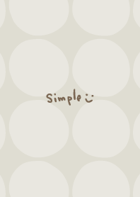 シンプル 円 ベージュ5