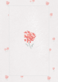 Watercolor flowers -Apricot pink