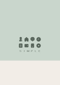 SIMPLE(beige green)V.1011b