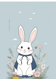 Comfortable good day - cute rabbit 4pJ
