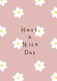 ピンクベージュと大人なお花柄。