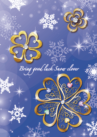 Bring good luck Snow clover
