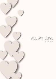 ALL MY LOVE-BEIGE HEART 30