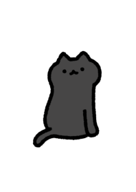 黒猫のゆるい着せ替え