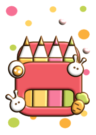 Little color pencil box 3D 5