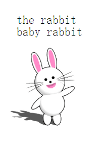 The rabbit baby rabbit