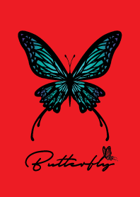 DESIGN_BUTTERFLY RED/CHECKER=