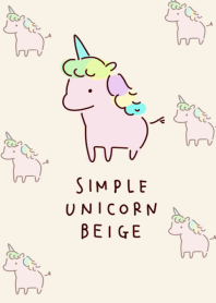 simple unicorn beige