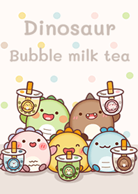 Dinosaur & Bubble milk tea
