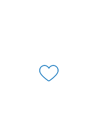 小心心. white blue.