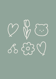 Happy everyday:)dustygreen