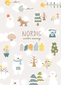 brown☆スノーマン北欧風03_1