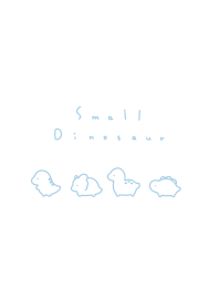 小恐龍 2/ aqua blue white