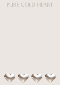 シンプル ピュア ゴールド ハート No.4