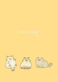 Chubby Cat3 brown & yellow