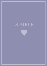 SIMPLE HEART -dusty lavender-