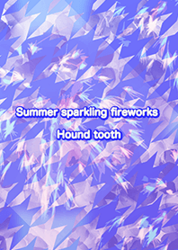 Summer sparkling fireworks Hound tooth