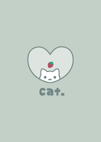 แมว สตรอเบอร์รี่ [ความหมองคล้ำสีเขียว]