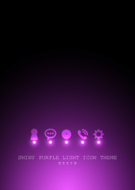 SHINY PURPLE LIGHT ICON THEME