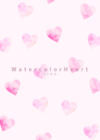 Watercolor Heart-PINK 12