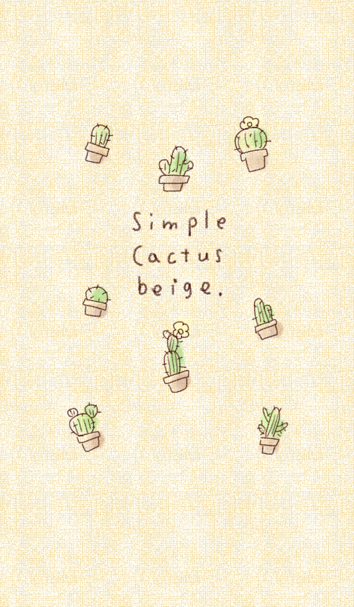 Simple cactus beige