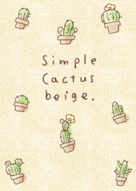 Simple cactus beige