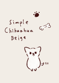 เรียบง่าย สีเบจ ชิวาวา