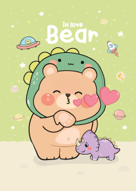 Bear Cute : In love (Space Green)