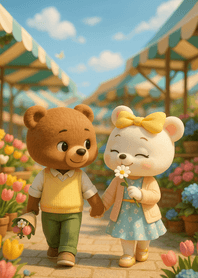 Flower Market Stroll Moment