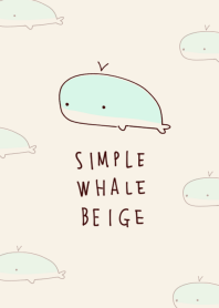 シンプル クジラ ベージュ