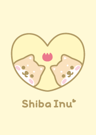 ชิบะอินุ ดอกทิวลิป [สีเหลือง]