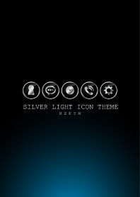 SILVER LIGHT ICON THEME -BLUE- 4