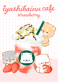 いやしばいぬ❤️いちごフラペチーノ#pop