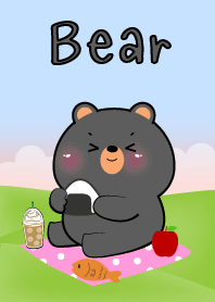 Picnic Cute Black  Bear Theme