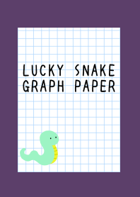 LUCKY SNAKE GRAPH PAPER/DEEP PURPLE