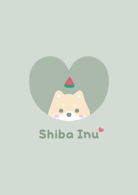 Shiba Inu2 Watermelon [green]