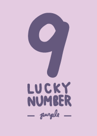 Lucky number 9 Purple