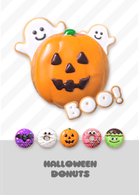 HALLOWEEN DONUTS  - B&W 2-2