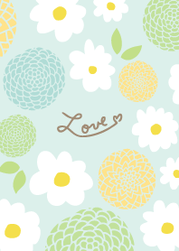 White flowers and saddle flowers14 Japan