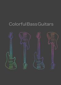 Colorful Bass Guitars +
