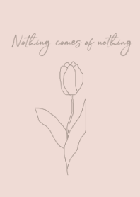 グレージュピンクフラワー