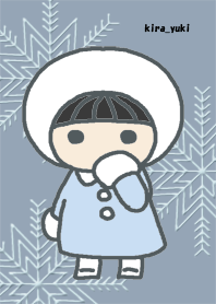 亮闪闪地雪 蓝色