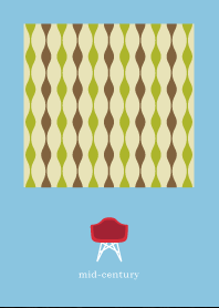 mid-century blue