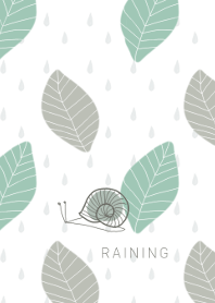 Snail and rain