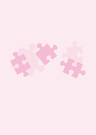 Jigsaw puzzle piece simple pink